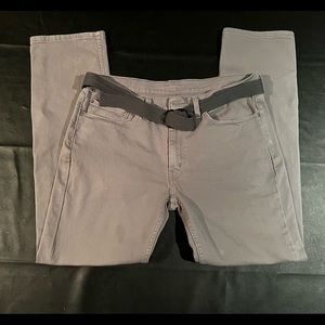 Levis 514 Straight Fit Mens Size 36X34 Zipper Fly Gray Casual Jeans